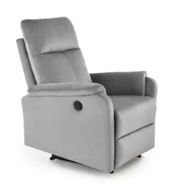 Halmar Fotele*CROCUS fotel wypoczynkowy z funkcją elektrycznego rozkładania, popielaty (1p=1szt)1 sztuka