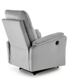 Halmar Fotele*CROCUS fotel wypoczynkowy z funkcją elektrycznego rozkładania, popielaty (1p=1szt)1 sztuka