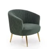 Halmar Fotele*CROWN fotel wypoczynkowy ciemny zielony / złoty1 sztuka