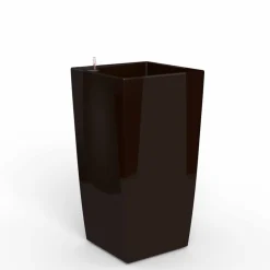 ArteHome Doniczki I Osłonki*Cube reprezentacyjna donica w kolorze brązowym z wkładem nawadniającym 39x39x76