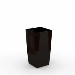 ArteHome Doniczki I Osłonki*Cube reprezentacyjna donica w kolorze brązowym z wkładem nawadniającym 22x22x41