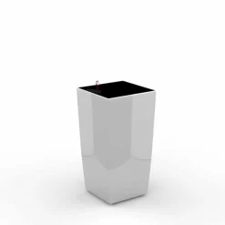 ArteHome Doniczki I Osłonki*Cube reprezentacyjna donica w kolorze białym z wkładem nawadniającym 22x22x41