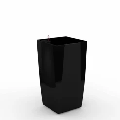 ArteHome Doniczki I Osłonki*Cube reprezentacyjna donica w kolorze czarnym z wkładem nawadniającym 28x28x54
