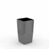 ArteHome Doniczki I Osłonki*Cube reprezentacyjna donica w kolorze szarym z wkładem nawadniającym 22x22x41