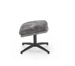 Halmar Fotele*DARIO fotel wypoczynkowy z podnóżkiem oraz z funkcją kołyski, popielaty (1p=1szt)1 sztuka