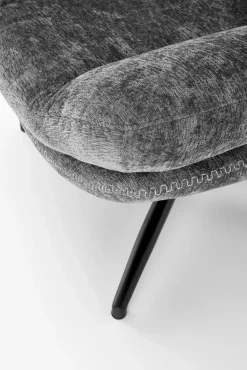 Halmar Fotele*DARIO fotel wypoczynkowy z podnóżkiem oraz z funkcją kołyski, popielaty (1p=1szt)1 sztuka