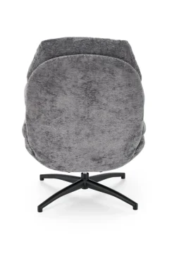 Halmar Fotele*DARIO fotel wypoczynkowy z podnóżkiem oraz z funkcją kołyski, popielaty (1p=1szt)1 sztuka