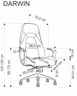 Halmar Fotele*DARWIN fotel gabinetowy cappuccino (1p=1szt)1 sztuka