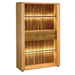 Dekort Witryny Do Jadalni|Witryny Do Salonu*Dębowa witryna z oświetleniem Tramonto Typ 13