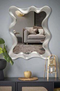 Halmar Lustra*DECO lustro ścienne, srebrny antyczny (1p=1szt)1 sztuka