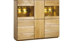 Dekort Komody Do Biura|Komody Do Jadalni*komoda szeroka z witrynami Atlanta typ 47 dębowa