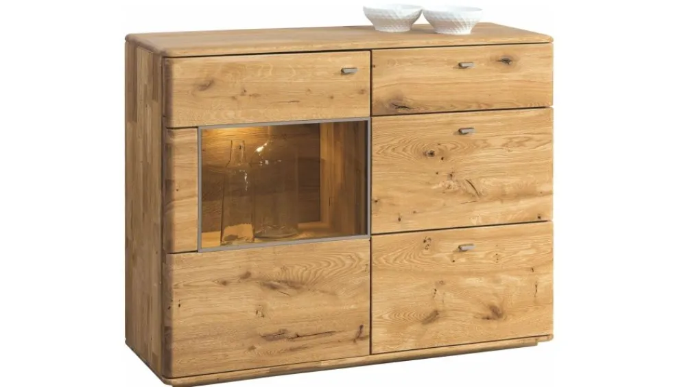 Dekort Komody Do Biura|Komody Do Jadalni*komoda z szufladami i witryną Denver typ 44