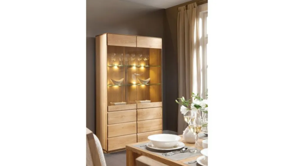 Dekort Szafki I Regały Do Biura|Witryny Do Jadalni*witryna Atlanta typ 12 z litego drewna