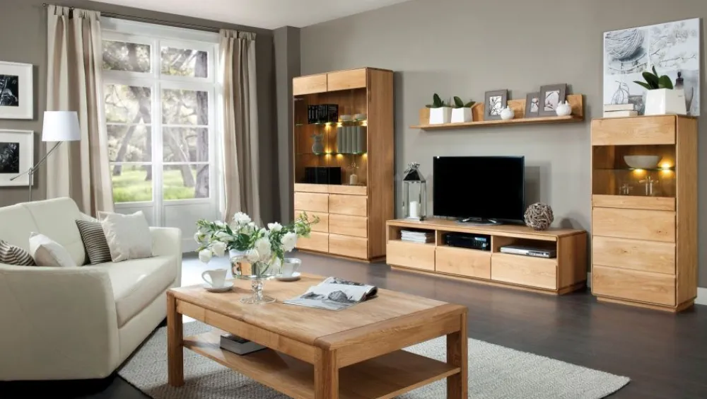 Dekort Szafki I Regały Do Biura|Witryny Do Jadalni*witryna Atlanta typ 12 z litego drewna