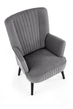 Halmar Fotele*DELGADO fotel wypoczynkowy popielaty1 sztuka