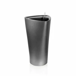 ArteHome Doniczki I Osłonki*Delto reprezentacyjna donica w kolorze szarym z wkładem nawadniającym 22x22x41