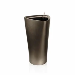 ArteHome Doniczki I Osłonki*Delto reprezentacyjna donica w kolorze szarym z wkładem nawadniającym 22x22x41