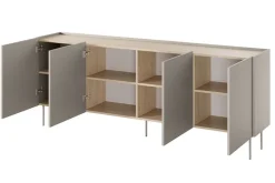 Bogart Komody*DESIN KOMODA 220 4D - cashmere / dąb nagano