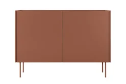 Bogart Komody*DESIN KOMODA 120 2D - ceramic red / dąb nagano