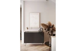 Bogart Komody*DESIN KOMODA 120 2D - czarny mat / dąb nagano