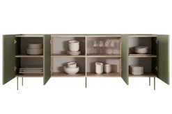 Bogart Komody*DESIN KOMODA 220 4D - oliwka / dąb nagano