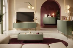 Bogart Komody*DESIN KOMODA 220 4D - oliwka / dąb nagano