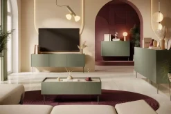 Bogart Komody*DESIN KOMODA 220 4D - oliwka / dąb nagano