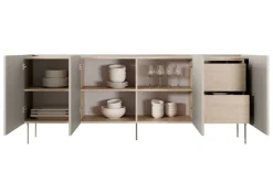 Bogart Komody*DESIN KOMODA 220 4D2SZ - cashmere / dąb nagano