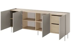 Bogart Komody*DESIN KOMODA 220 4D2SZ - cashmere / dąb nagano