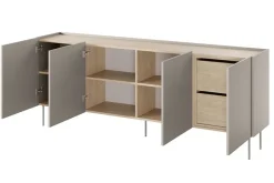 Bogart Komody*DESIN KOMODA 220 4D2SZ - cashmere / dąb nagano