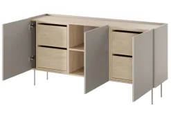 Bogart Komody*DESIN KOMODA 170 3D4SZ - cashmere / dąb nagano