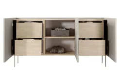 Bogart Komody*DESIN KOMODA 170 3D4SZ - cashmere / dąb nagano