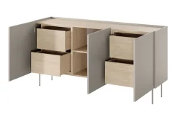 Bogart Komody*DESIN KOMODA 170 3D4SZ - cashmere / dąb nagano