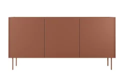 Bogart Komody*DESIN KOMODA 170 3D2SZ - ceramic red / dąb nagano