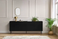 Bogart Komody*DESIN KOMODA 220 4D2SZ - czarny mat / dąb nagano