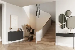 Bogart Komody*DESIN KOMODA 120 2D2SZ - czarny mat / dąb nagano