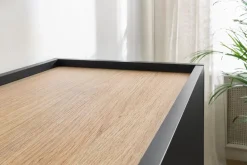 Bogart Komody*DESIN KOMODA 170 3D4SZ - czarny mat / dąb nagano