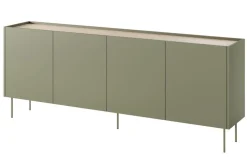 Bogart Komody*DESIN KOMODA 220 4D4SZ - oliwka / dąb nagano