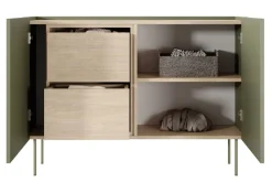 Bogart Komody*DESIN KOMODA 120 2D2SZ - oliwka / dąb nagano