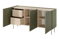 Bogart Komody*DESIN KOMODA 170 3D2SZ - oliwka / dąb nagano