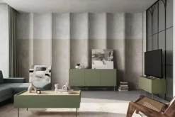 Bogart Komody*DESIN KOMODA 170 3D4SZ - oliwka / dąb nagano