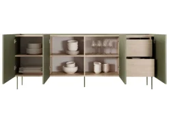 Bogart Komody*DESIN KOMODA 220 4D2SZ - oliwka / dąb nagano