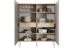 Bogart Komody*DESIN KREDENS 120 2D2SZ - cashmere / dąb nagano