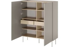 Bogart Komody*DESIN KREDENS 120 2D2SZ - cashmere / dąb nagano