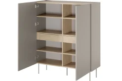 Bogart Komody*DESIN KREDENS 120 2D2SZ - cashmere / dąb nagano