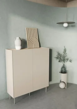 Bogart Komody*DESIN KREDENS 120 2D2SZ - cashmere / dąb nagano