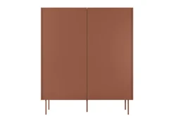 Bogart Komody*DESIN KREDENS 120 2D2SZ - ceramic red / dąb nagano