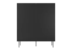 Bogart Komody*DESIN KREDENS 120 2D2SZ - czarny mat / dąb nagano