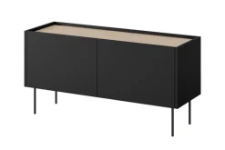 Bogart Szafki Rtv*DESIN RTV 120 2D - czarny mat / dąb nagano