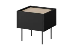 Bogart Szafki I Regały*DESIN SZAFKA NOCNA 45 1SZ - czarny mat / dąb nagano